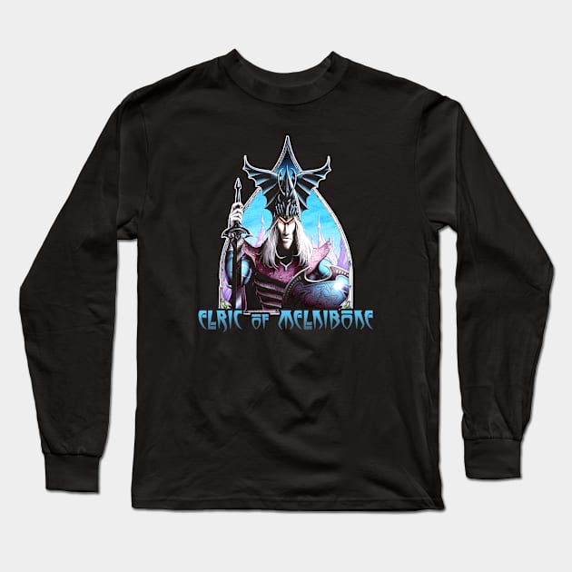 Elric of Melnibone (Black Print) Long Sleeve T-Shirt by Miskatonic Designs